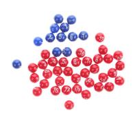 POPETPOP Numbered Plastic Lottery Balls for Party Games Portable Red Blue