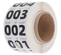 POPETPOP Numbered Stickers Labels 40x20mm Self Adhesive Inventory Decals 1000pcs for Warehouse Storage and Office Organization