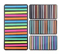 POPETPOP of Assorted Colour Reading Guide Strips 4 Sets with Soft Texture Pet Material and Handwritten Remarks, Practical Portable Reading Stickers for Beginners Who Have Just Learned
