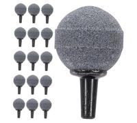 POPETPOP Optimal Oxygenation 16pcs Small Round Air Stones for Aquariums Fish Tank Aerator Pond Oxygen Bubble Diffuser Ball
