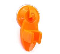POPETPOP Orange Head Abs Holder Chuck Suction Shower with Wall-Friendly Hook Bracket for Installation and with Sprinkler Seat Type Bathroom Suitable for Travelling Hiking