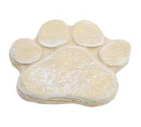 POPETPOP Outdoor Pet Memorial Stone Dog Paw Print Memorial Pet Monument Weatherproof Resin Dog Remembrance Stone
