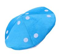 POPETPOP Oversized Plush Mushroom Hat Headwear for Adults Plant Themed Cosplay Cap Unique Halloween Party Accessory Eye Catching Festival Costume Versatile Stage Performance Prop
