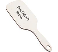 POPETPOP Oversized Wooden Hair Comb Wide Tooth Double Edge Open Comb Bald Man Brush Giant Prank Grooming Prop for Men Hair Styling