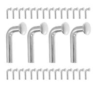 POPETPOP Pallet Rack Safety Bolts 50Pcs Galvanized L-Shaped 7X50Mm Heavy Duty Drop Pins for Logistics and Distribution Centres