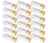 POPETPOP Paper Candy Boxes 50pcs Practical Wedding Candy Packing Boxes with Hollow-out Rose Pattern in Silver, Elegant and Delicate Party Treat Packaging for Ornaments and Gifts