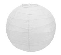 POPETPOP Paper Lantern Lampshade Effortless Installation with Iron Frame Round White and Soothing Illumination and Christmas for Hanging Chandelier Light for Relaxing Atmospheres