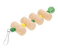 POPETPOP Parrot Chew Toys Hanging Swing for Parakeets Bird Cage Accessories Made for Foraging and Chewing