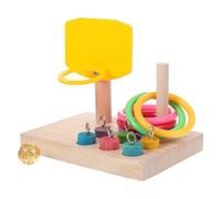 POPETPOP Parrot Chew with Assorted Colours Plastic Material, Entertainment and Chew Play Features, Suitable for Parrots and Birds in Cage Or Play Areas Random Color