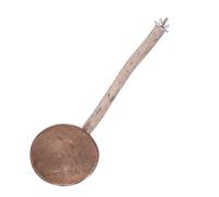 POPETPOP Parrot Sleeping Bed Pet Sleeping Nest Natural Coconut Shell Coconut Wood Stand Stick Help Sleep Easy to Eat Birdcage Accessories for Pet Animals