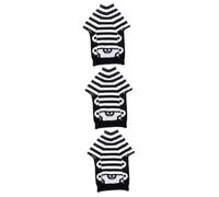 POPETPOP Pcs Halloween Dog Sweater Skull Stripe Warm Pet Clothing Autumn Winter Puppy Dress Size Xs