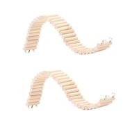 POPETPOP Pcs Parrot Toys Wooden Ladder Bridge Climbing Toy Pet Bird for Large Birds