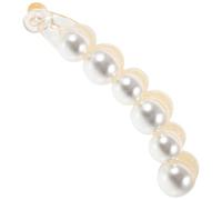 POPETPOP Pearl Hairpin Hair Clasp for Ponytail Fishtail Hair Clip Plastic Material Pearl Clincher Combs Clip for Back of Head Styling