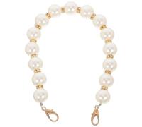 POPETPOP Pearl Handle Replacement Chain Straps for Handbag and Luggage DIY Gold Buckle Round Pearls 30Cm Sturdy Purse Chain Accessories