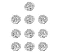 POPETPOP Pendant Keychains Classic Round Design 10pcs Tin Alloy Hollow Bell with Soft Chime and Christmas Gifts for Craft Accessories Decoration