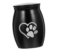 POPETPOP Pet Ashes Cinerary Casket Dog Urn Cat Urn for Ashes Dog Memorial Urn Stainless Steel Material Memorial