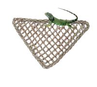 POPETPOP Pet Bunk Cage Lizard Sleep Bed Reptile Lizard Hammock Comfortable Grass Fibers Lounger for Geckos