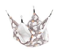 POPETPOP Pet Hammock Chinchilla Bed Soft Hamster Loft Guinea Pig Cage Accessory Cozy Adorable