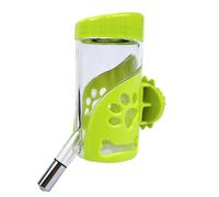 POPETPOP Pet Hanging Water Feeder Automatic Dog Water Dispenser for Cage Wall Mount Green Leakproof Easy to Clean for Dogs