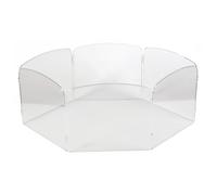 POPETPOP Pet Indoor Enclosure for Small Pets and Hamsters Plastic Playpen with Exercising Toy and Stress Relief Features for Home Use