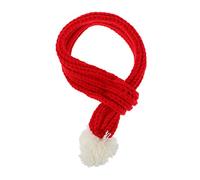 POPETPOP Pet Knitted Scarf Christmas Pet Accessory Red m Delicate Bib for Festive
