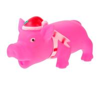 POPETPOP Pet Latex Squeaker Pets Dog Toothpaste Puppy Chew Dog Toothbrush Chewers Squeakers Bite Animals Squeaking Spiky Animal Dachshund Puppies Squeak Chewy Squeaky Pig Emulsion