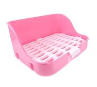 POPETPOP Pet Rabbit Potty Litter Box Large for Guinea Pig Small Animal Toilet Cage Supply Litter Tray