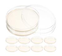POPETPOP Petri Dishes with Agar 10Pcs 90Mm Prepoured Plates for Young Students Science Technology Learning
