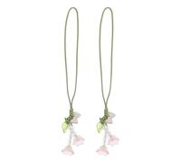 POPETPOP Phone Wristlet Lanyards 2Pcs Tulip Bow Mobile Phone Straps Keychain for Everyday Carry and Anti-Loss