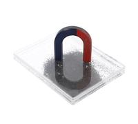 POPETPOP Physics Magnet Teaching Kit with U-Shaped Magnet and Iron Powder Box for Portable Magnetic Field Mapping and Science Classroom Activities