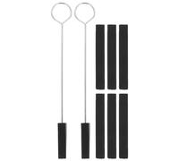 POPETPOP Piano Tuning Kit Piano Tuning Tool Damper Blocks Long Mute Strips Rubber Metal Material Delicate Shape Beautiful Look Fashionable Unique Design for Professionals and Beginners