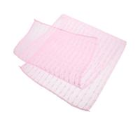 POPETPOP Pink Exfoliating Back Scrubber Bath Washcloth for Women and Men, Gentle Scrubbing Nylon and Polyester Material with Korean Design Long Strip Shape for Shower and Bath Use