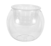 POPETPOP Plastic Betta Aquarium Round Fish Bowl Micro Terrarium Plant Bowl Betta Plant Aquarium Decorative Fish Tank Hydroponic System