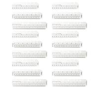 POPETPOP Plastic Bookmark Rulers Practical Design 18pcs Multi-Function Planner Accessory Page Markers for Recording Reading Progress