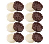 POPETPOP Plastic Chess Pieces and Magnetic Stones 24Pcs for Draughts Board Game Accessories Suitable for Family Entertainment