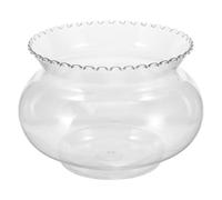 POPETPOP Plastic Fish Bowl Round Fish Tank Clear Vase Pot Transparent Goldfish Bowl Aquarium Bubble Bowl Turtle Tank Hydroponic Planter Containers
