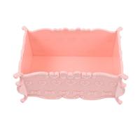 POPETPOP Plastic Hamster Bathtub Bathing Tub for Small Pets Pink Hamster Sand Bath Container Pet Bathroom Accessory Hygiene and Sand Baths