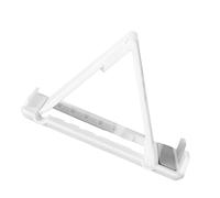 POPETPOP Plastic Mobile Phone Case Base Bracket Portable Creative Desktop Holder for Smartphone Tablet Durable Hard Structure for Office Study Living Room White