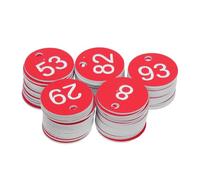 POPETPOP Plastic Numbers Tags Numbered Cards for Wedding Banquet Seating Arrangements Plastic Signs Number Marking Plates