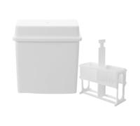 POPETPOP Plastic Slide Staining Rack for Microscope Slides White Pom Plastic Chemical Resistant and Easy Installation for Pathology Labs and Education Environments