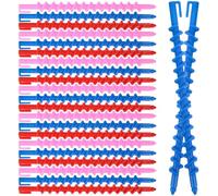 POPETPOP Plastic Spiral Perm Rods Hair Curlers 20Pcs 6.10 Inch Lightweight Rollers for Women Hair Styling and Salon Use Random Color