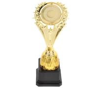 POPETPOP Plastic Trophy Cup for Competitions, Small Compact Sports Award Prize for Knowledge Contests and Dance Events, Customisable Number 5 Trophy