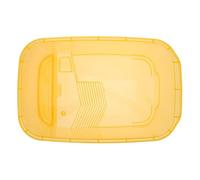 POPETPOP Plastic Turtle Breeding Box Reptile Feeding Tank One-piece Molding Water-holding Container Suitable for Home Reptile and Turtle Care