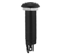 POPETPOP Plug-in Tube-type Replacement Electric Plug Pin End Jack Guitar Socket Part Metal High Sensitivity Output Input Black for Guitar and Bass
