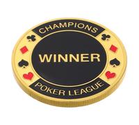 POPETPOP Poker Guard Weights Elegant Metal Poker Card Protector Collectible Coin for Poker Men Lightweight Game Accessory for Unique Keepsake for Serious Collectors