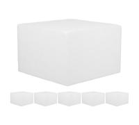 POPETPOP Polystyrene Foam Cake Dummies 6Pcs 6-Inch Rectangular Blocks for Crafting and Practicing Cake Decoration at Weddings and Birthday Parties
