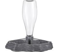 POPETPOP Popetpop Reptile Water Feeder Automatic Water Dispenser for Tortoises, Lizards, Geckos - Grey, 8.07 X 5.91 X 5.91 Inches, Plastic, Smooth & Safe, Stable Design, Easy to Clean