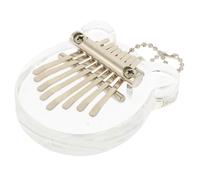 POPETPOP Portable 8-keys Kalimba Thumb Piano with Organic Glass Material and Bear Shape, Crisp Sound Musical Instrument for Beginners and Music Enthusiasts