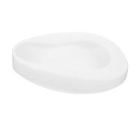 POPETPOP Portable Bed Pan for Home Use, White Pp Bedpan Protects Bedding, Safe and Reliable Urinal for Elderly Bedridden Patients and Women