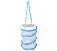 POPETPOP Portable Blue Foldable Mesh Cage for Insects and Other Creatures with Semi- Cloth Design, for Catch and Release Outdoor Nature Exploration